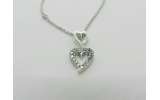 Collana MyMara in argento, ciondolo cuore e zirconi Collana MyMara in argento, ciondolo cuore e zirconi