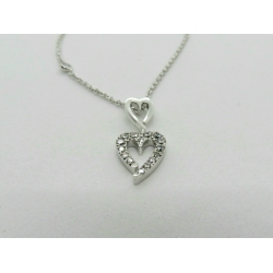 Collana MyMara in argento, ciondolo cuore e zirconi