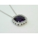 Collana MyMara in argento, ciondolo cabochon e zirconi