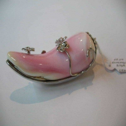 Corno a ciondolo corallo rosa Corno a ciondolo corallo rosa