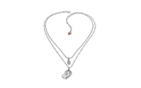 Collana Guess con doppio cuore e Swarovski