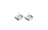 Orecchini Guess Steel a cuore con logo